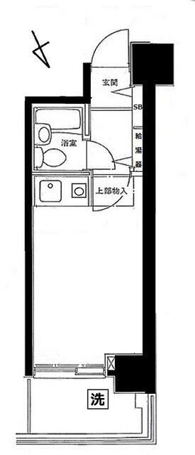 新宿御苑ダイカンプラザ(ワンルーム/2階)の間取り写真