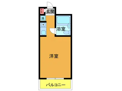 トップ行徳第5(ワンルーム/2階)の間取り写真