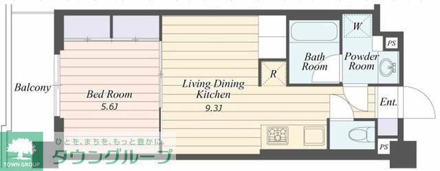 ART RESIDENCE IN OOTAKA-NO-MORI(1LDK/4階)の間取り写真