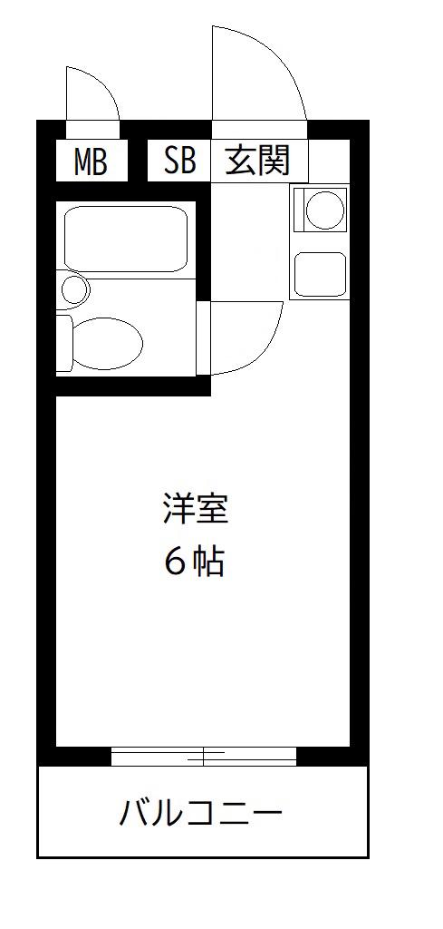 アートイン豊玉(ワンルーム/4階)の間取り写真