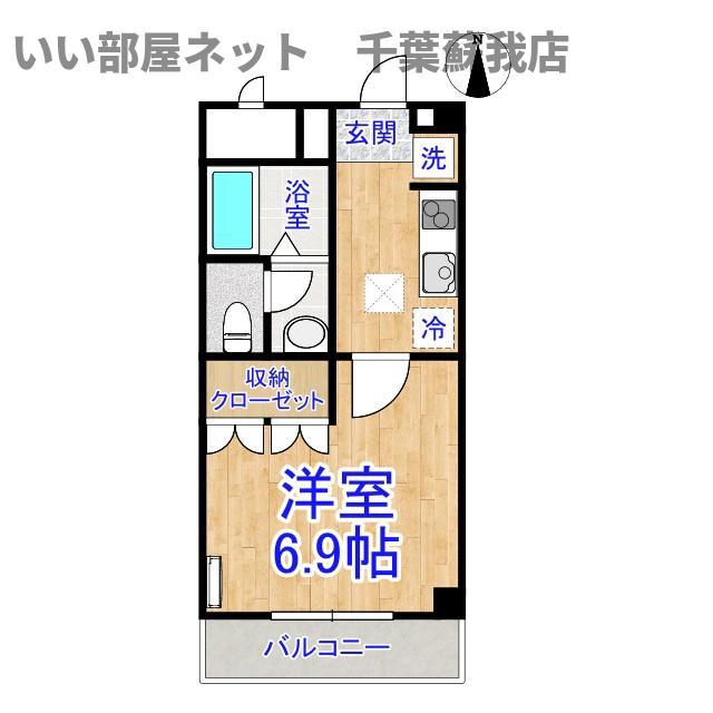 ガーデンハウス(1K/1階)の間取り写真