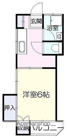 サンハイム(1K/2階)の間取り写真