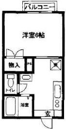 シャーメゾン駒込(1K/1階)の間取り写真