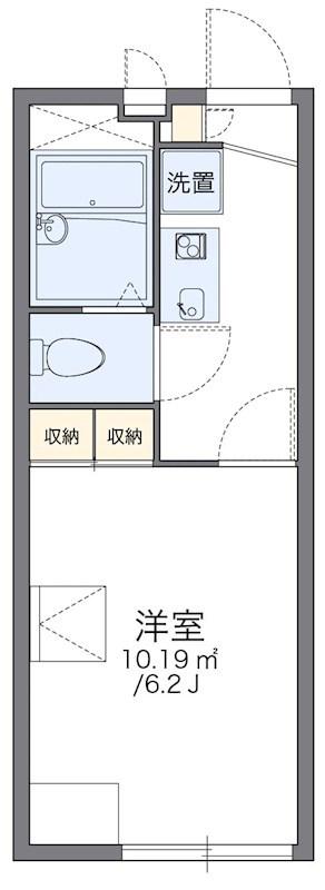 レオパレス幸(1K/2階)の間取り写真