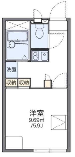 レオパレス原山(1K/1階)の間取り写真