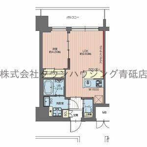 プレジオ亀有(1LDK/3階)の間取り写真