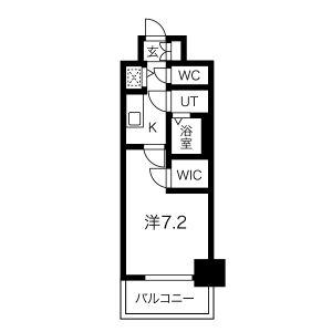 エスリード新栄グラティア(1K/9階)の間取り写真