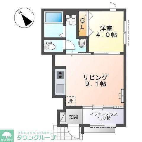 ルミナス鷺沼(1LDK/1階)の間取り写真