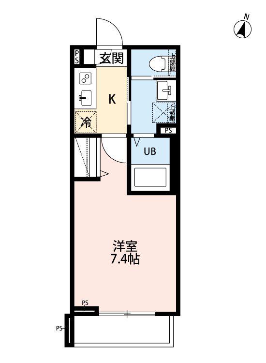 ROBOT HOME 西大宮VI(1K/3階)の間取り写真