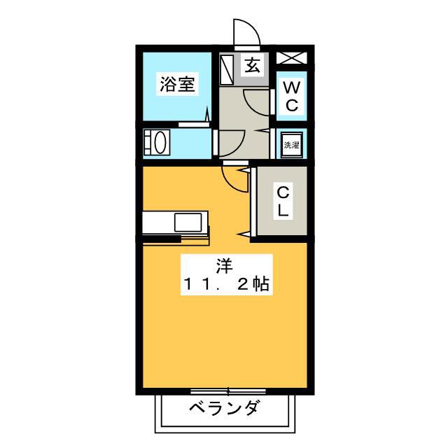 アルドーレ(ワンルーム/1階)の間取り写真