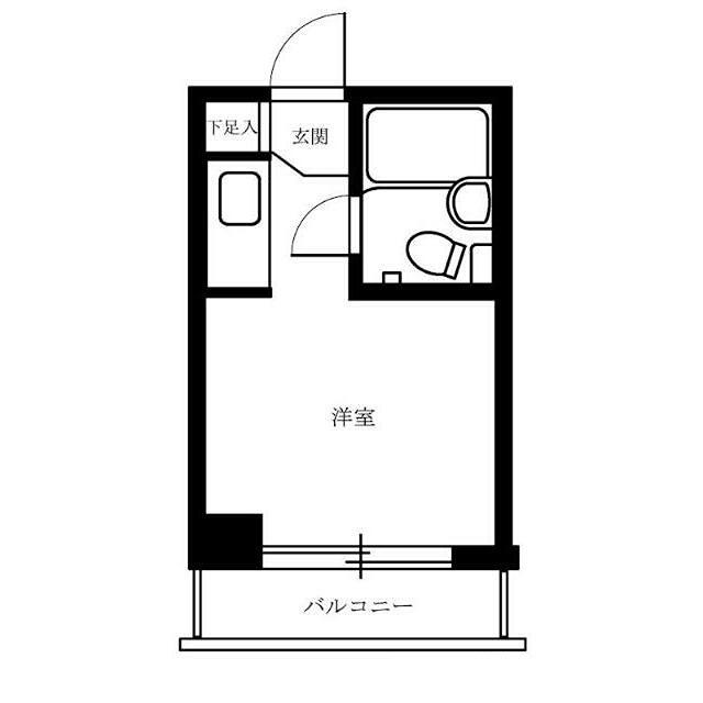 セントヒルズ三軒茶屋(ワンルーム/2階)の間取り写真