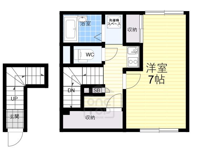 レオネクスト一津屋(1K/2階)の間取り写真
