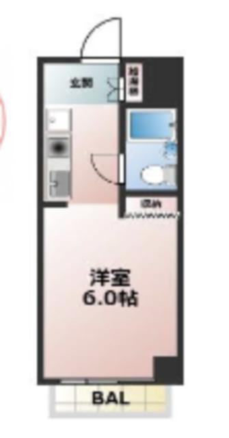コスモ西八王子(ワンルーム/10階)の間取り写真