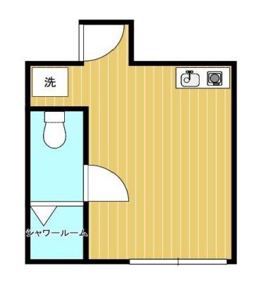 ガレリア大井町(ワンルーム/1階)の間取り写真
