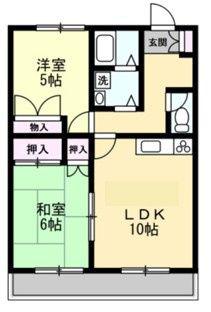 エミネンス湘南(2LDK/2階)の間取り写真