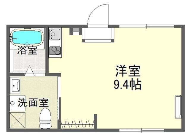 オーパス羽田(ワンルーム/4階)の間取り写真