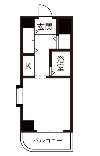 オーキッド此花(1K/3階)の間取り写真