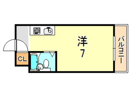 リッチライフ伊川谷II(ワンルーム/3階)の間取り写真