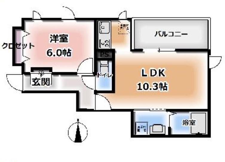 Y&Y本八幡(1LDK/3階)の間取り写真