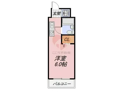 プリメールFUJIWARA(1K/3階)の間取り写真