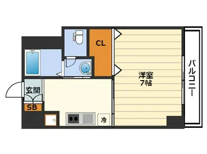 オアーゼ梅田東(1K/3階)の間取り写真