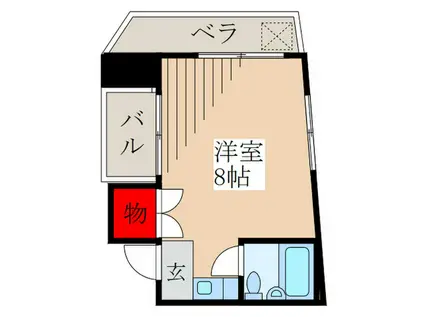 後藤ハイツ(ワンルーム/3階)の間取り写真