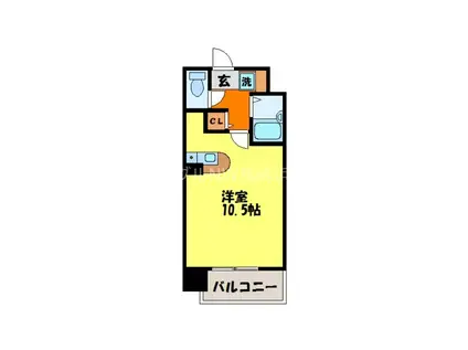 レジデント京泊(ワンルーム/5階)の間取り写真