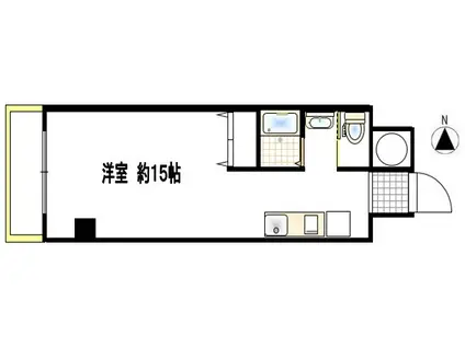 第1エントピアコート麻布 りふぉーむすみ(ワンルーム/10階)の間取り写真