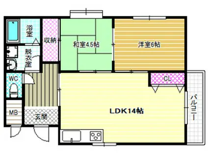 エクセルハイツ(3LDK/3階)の間取り写真