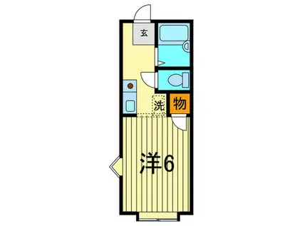 サニ―フラット(ワンルーム/2階)の間取り写真