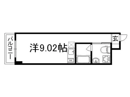 G-DESIGN京都西院(ワンルーム/2階)の間取り写真