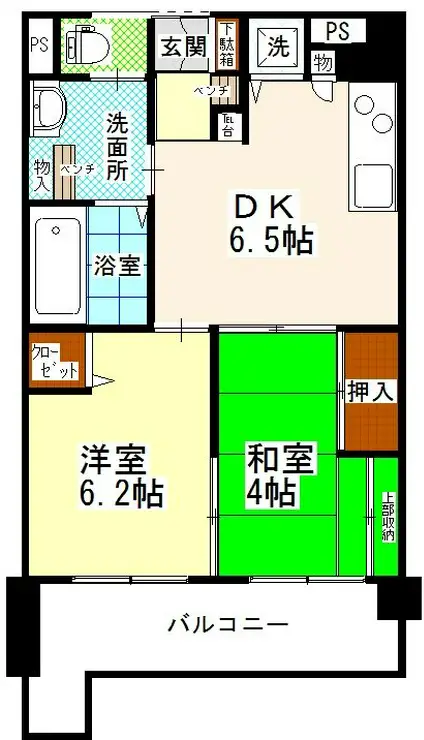 エスタシオン高砂 2階階 間取り