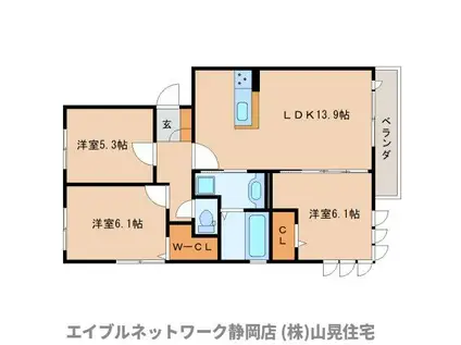 プレミアージュ(3LDK/3階)の間取り写真