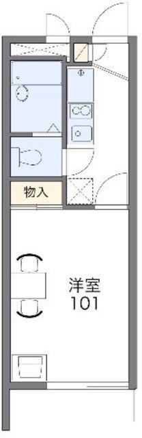 レオパレス光が丘(1K/1階)の間取り写真