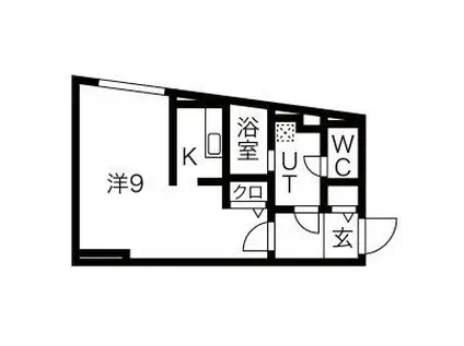 G VIVRE 岡崎駅前(1K/2階)の間取り写真