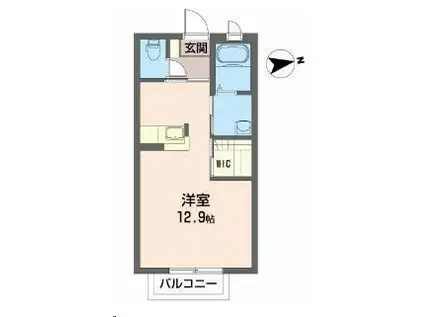 シャーメゾン・マユズ(ワンルーム/2階)の間取り写真