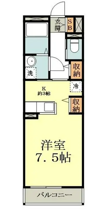 シャトーエクセラン 1階階 間取り