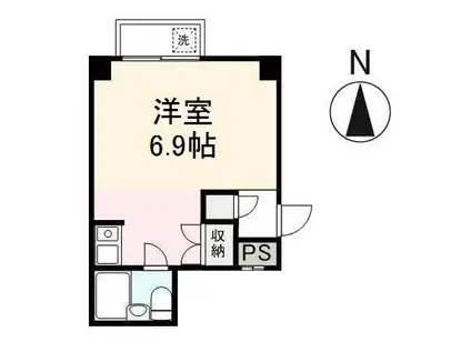 プチメゾン片原町(ワンルーム/2階)の間取り写真