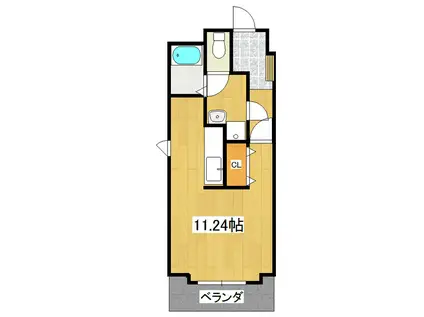 メソン・グランディールII(ワンルーム/4階)の間取り写真