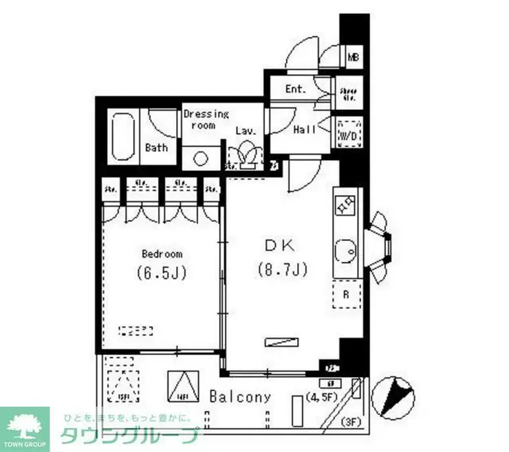 パークアクシス明治神宮前 5階階 間取り