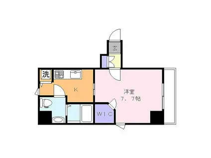 SELENA(1K/5階)の間取り写真