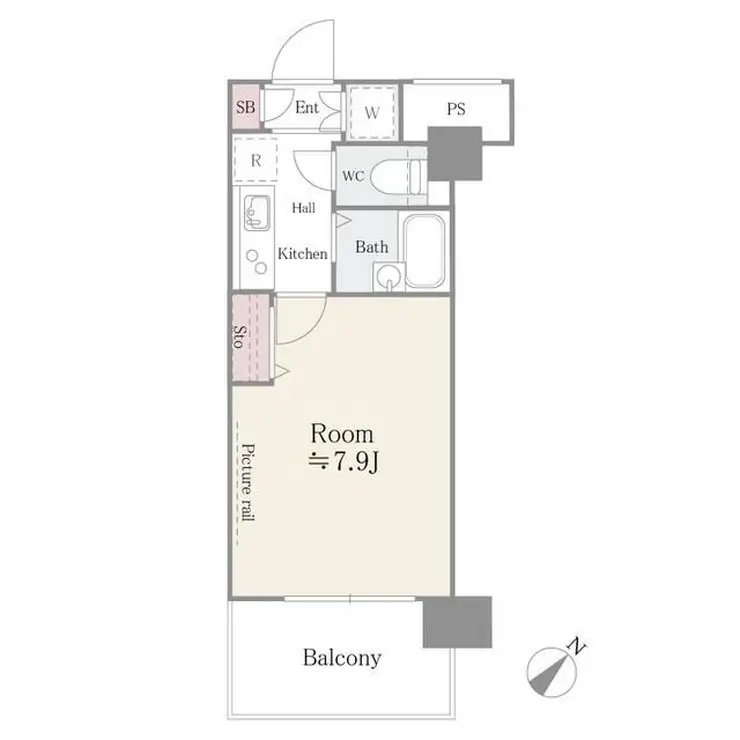 アルテーヌ新横浜 8階階 間取り