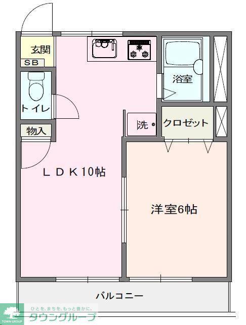 メゾンいしかわ(1LDK/2階)の間取り写真