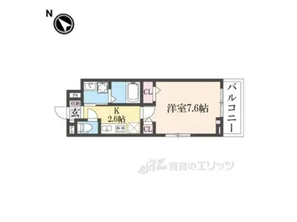 ジュネス エアリー(1K/3階)の間取り写真