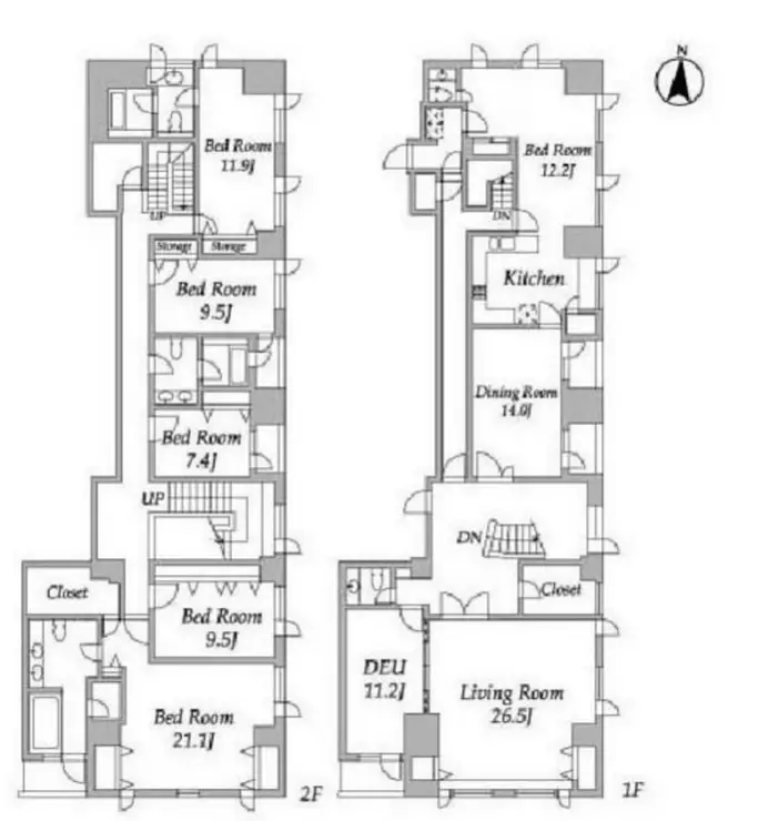 プライムスクエアシティ 12階階 間取り