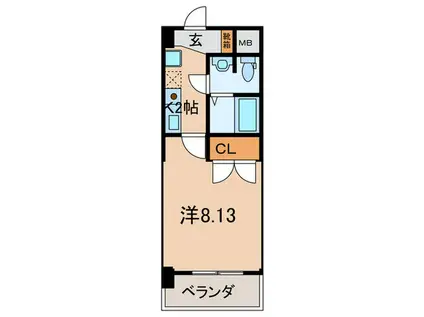 ONE ROOF FLAT NISHINOMIYA(1K/1階)の間取り写真