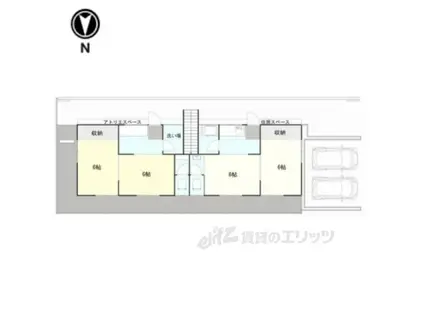 岩倉長谷町(2K/1階)の間取り写真