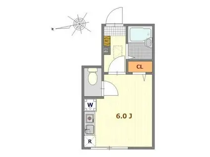 MSA SANGENJAYA(ワンルーム/1階)の間取り写真