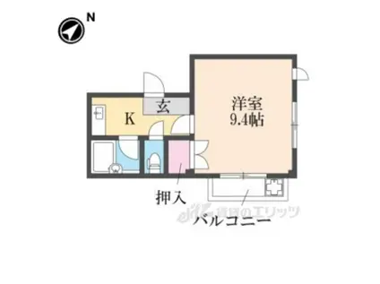 MAX Ⅰ(1K/1階)の間取り写真