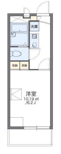 レオパレスデュオ六甲道(1K/3階)の間取り写真